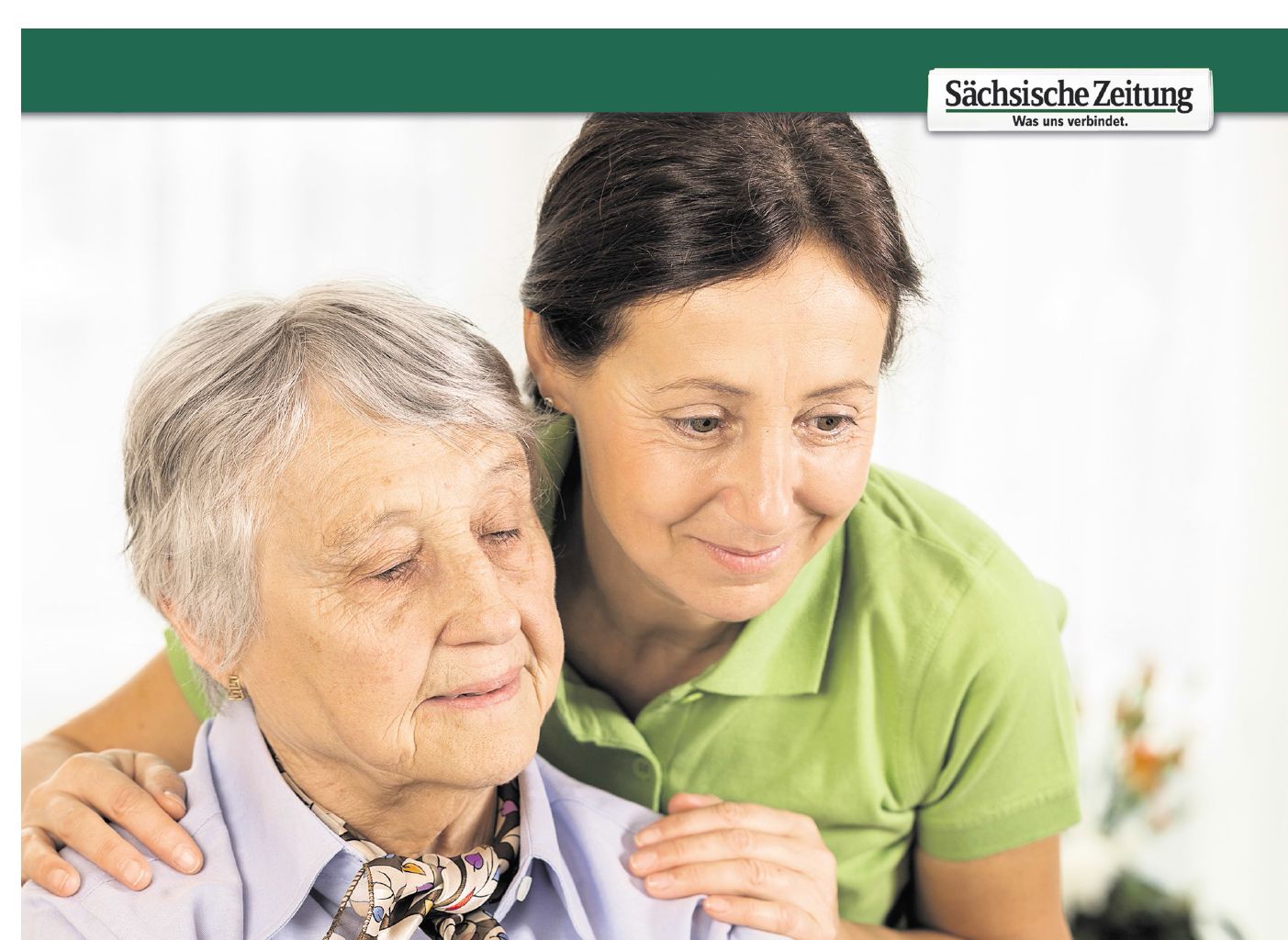 Der Pflegekompass der SZ. (Foto: Sächsische Zeitung / FredFroese | Grafik: www.fotolia.com © macrovector | DRS)