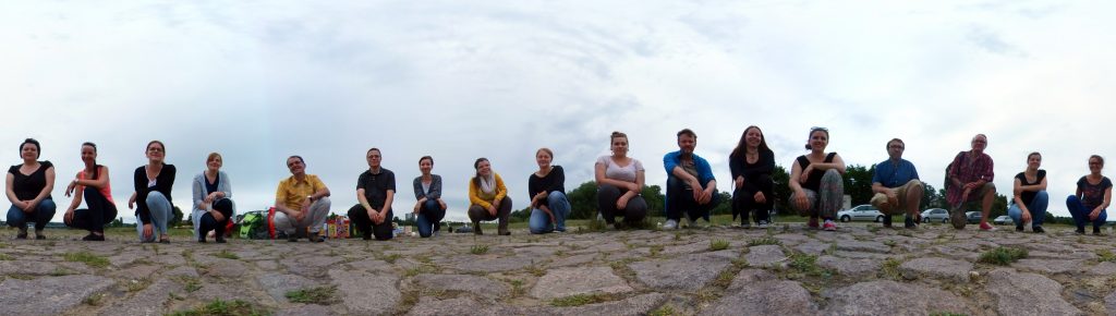 Beim Grillen an der Elbe.