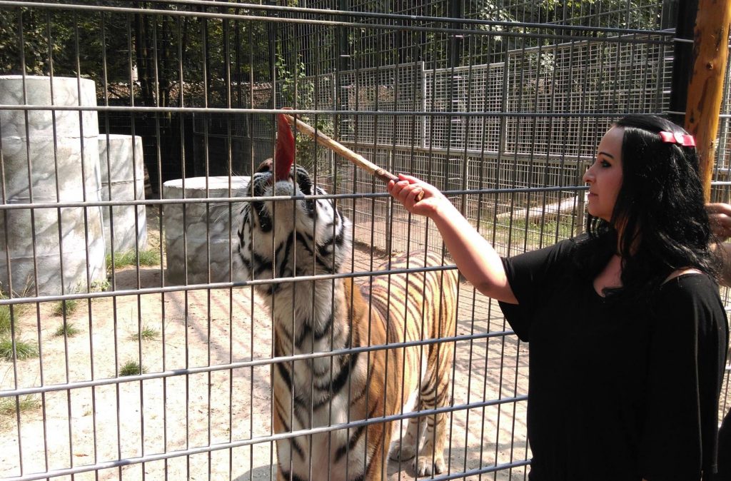 Sie kann auch Tiger besänftigen.