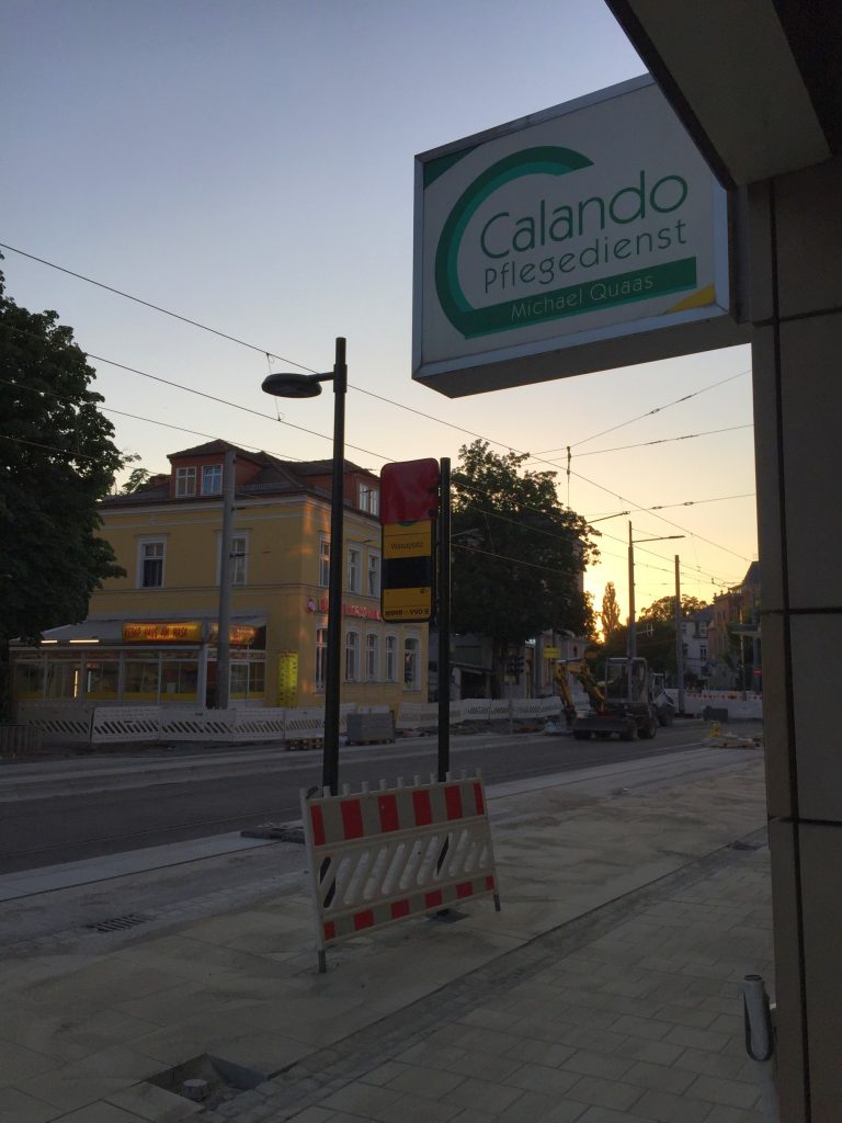 Vor ein paar Tagen sah es von unserem Büro aus noch so aus...