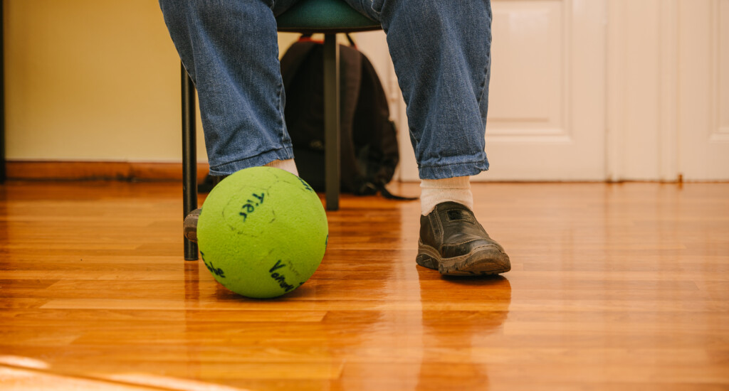 Bewegung in der Sportgruppe des Calando Pflegedienstes in Dresden