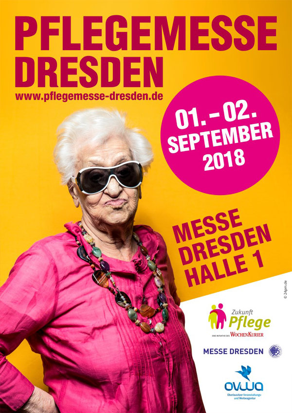 Der Flyer der dritten Pflegemesse. (Foto: Pflegemesse Dresden)
