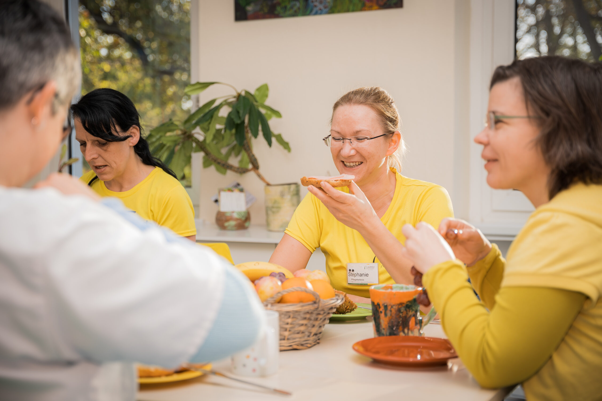 Team-Frühstück im Calando Pflegedienst 
