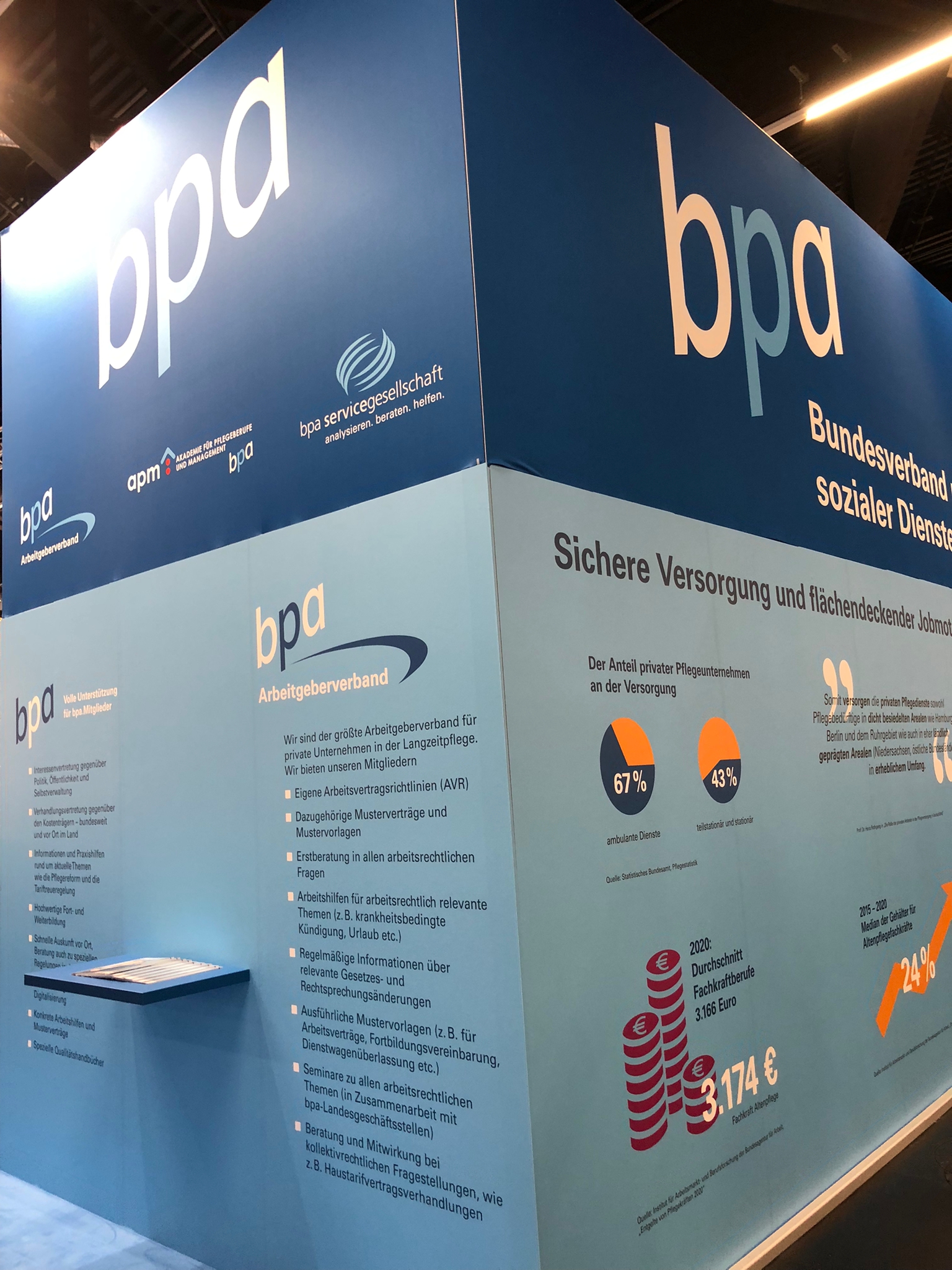 Foto vom Messestand des bpa