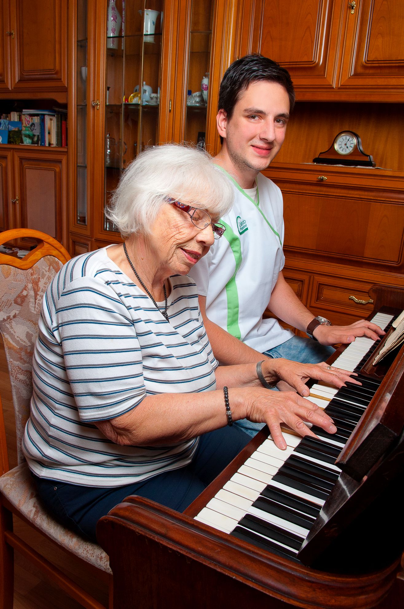 Frau Schubert und Herr Weißenborn.